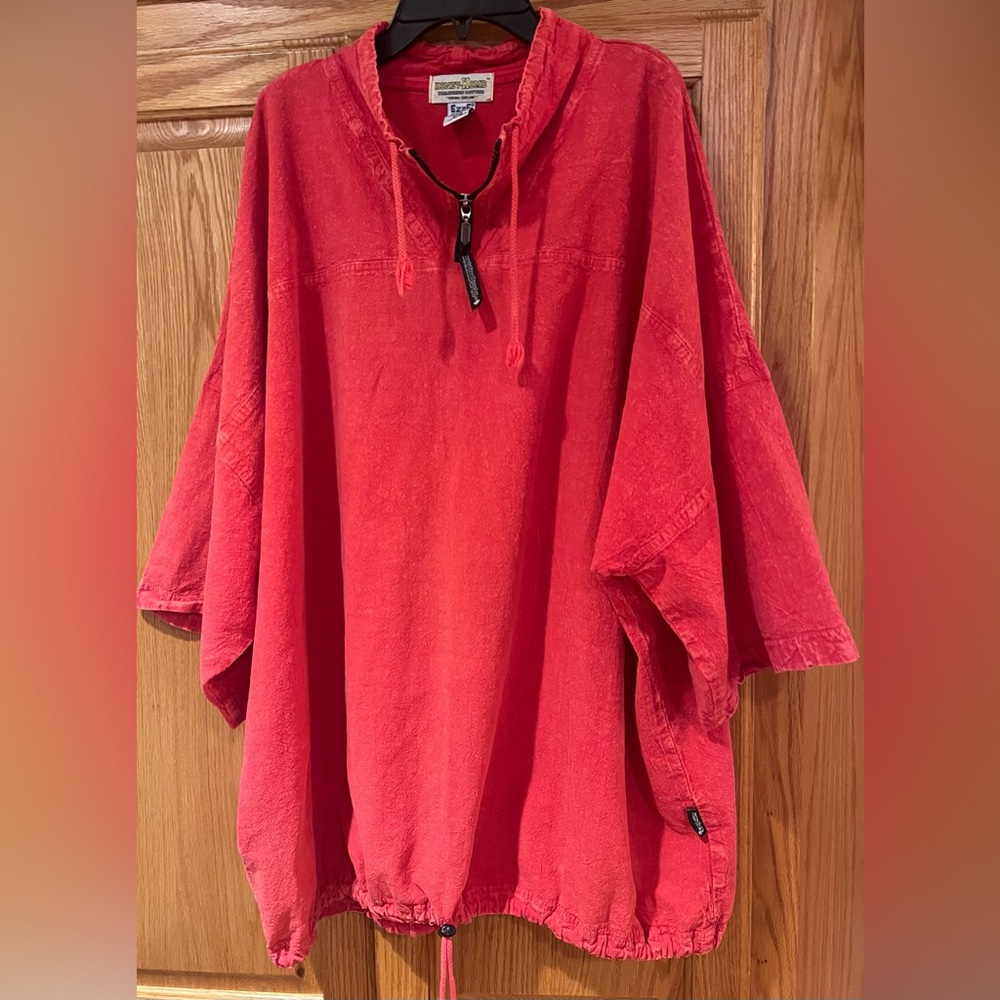 Ezze Wear Outdoors Honey-Komb Breathing Cotton Oversized 1/4‎ Zip Jacket Size XL